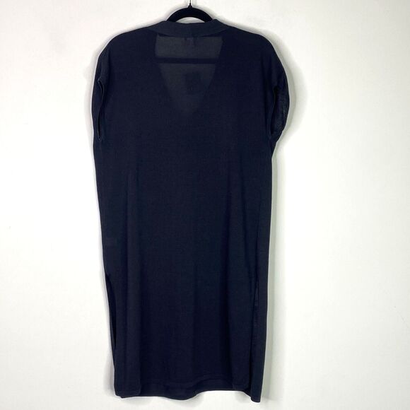 New J. Jill V-Neck Cap Sleeve Side Slit Tunic Top Cover Up Women's Size Small - Picture 8 of 9